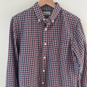 CLUB MONACO Made In USA Premium Cotton Tailored Button down Check